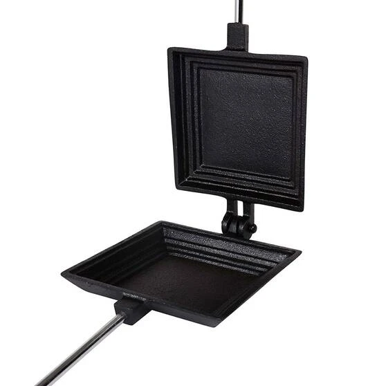 Campfire Cast Iron Jaffle Iron - Jumbo, Single 3 Campfire Cast Iron Jaffle Iron - Jumbo, Single - Image 3