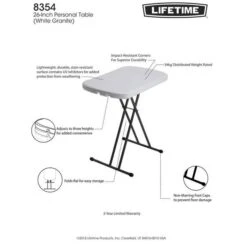 Lifetime Personal Blow Mould Table -BCF Outdoor Gear BCF 344202 04 hi res