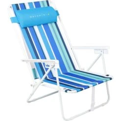 Wanderer Summer Stripe Beach Chair -BCF Outdoor Gear BCF 578239 02 hi res