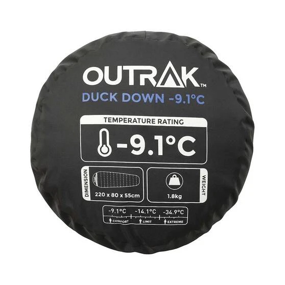 Outrak Duck Down -9.1C Sleeping Bag 7 Outrak Duck Down -9.1C Sleeping Bag - Image 7