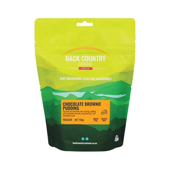 Back Country Cuisine Freeze Dried Chocolate Brownie Pudding 1 Serve 1 Back Country Cuisine Freeze Dried Chocolate Brownie Pudding 1 Serve