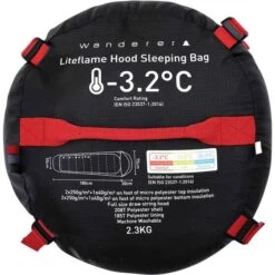 Wanderer LiteFlame -3.2°C Hooded Sleeping Bag -BCF Outdoor Gear BCF 614929 07 hi res