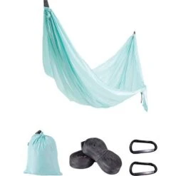 Wanderer Double Nylon Hammock And Hanging Kit Seafoam
