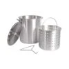 Campfire Aluminium Stock Pot And Basket 30L