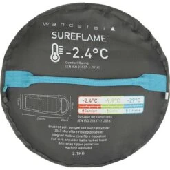 Wanderer SureFlame -2.4°C Hooded Sleeping Bag 12 Wanderer SureFlame -2.4°C Hooded Sleeping Bag -BCF Outdoor Gear BCF 628921 06 hi res