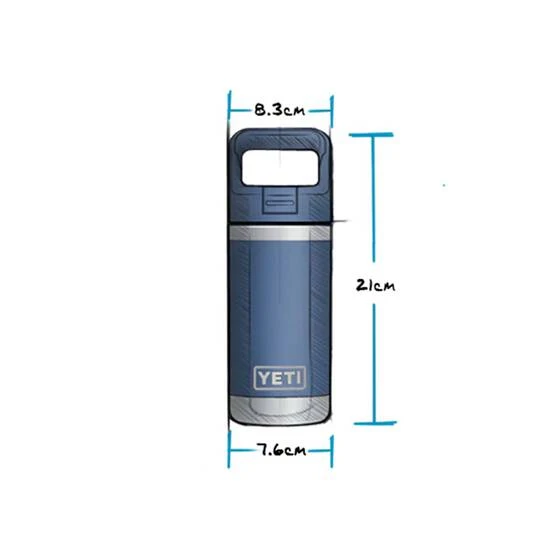 YETI Rambler® Jr Bottle 355ml Canyon Red 3 YETI Rambler® Jr Bottle 355ml Canyon Red - Image 3