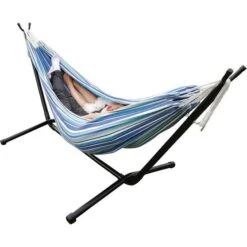 Wanderer Seafoam Stripe Queen Hammock 7 Wanderer Seafoam Stripe Queen Hammock -BCF Outdoor Gear BCF 632768 04 hi res