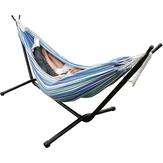 Wanderer Seafoam Stripe Double Hammock 4 Wanderer Seafoam Stripe Double Hammock - Image 4