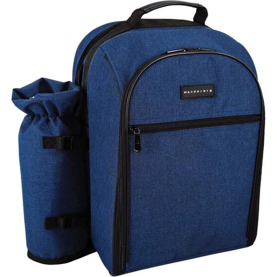 Wanderer Chambray Picnic Backpack 4 Person 1 Wanderer Chambray Picnic Backpack 4 Person