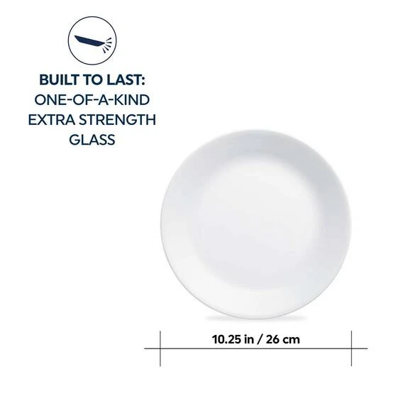 Corelle Dinner Plate 26cm White 4 Pack 2 Corelle Dinner Plate 26cm White 4 Pack - Image 2