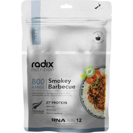 Radix Nutrition Freeze Dried Plant Based Smokey BBQ Ultra 800kcal 1 Radix Nutrition Freeze Dried Plant Based Smokey BBQ Ultra 800kcal